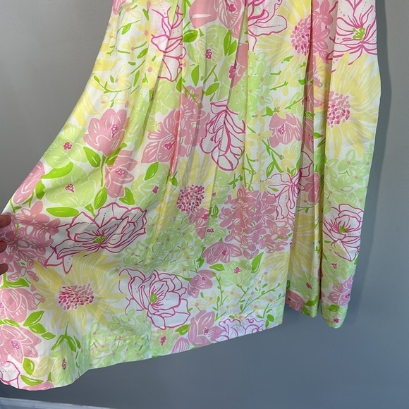 Lilly Pulitzer Billie Silk Cotton Floral Dress Size 4 - Picture 3 of 14